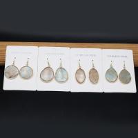 Gemstone Drop Earring, Natural Stone, DIY 