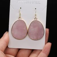 Boucle d'oreille quartz, quartz rose, DIY & styles différents pour le choix, plus de couleurs à choisir, Vendu par paire