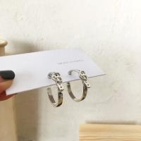 Zinc Alloy Stud Earring, silver color plated, for woman 