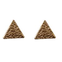 Zinc Alloy Stud Earring, Triangle, plated, fashion jewelry, gold 