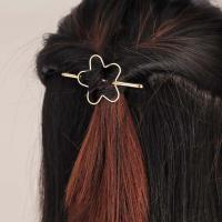 Hair Clip, Zinc Alloy, Flower, plated, for woman 37mm 