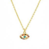 Cubic Zircon Micro Pave Brass Necklace, with Cubic Zirconia, fashion jewelry 