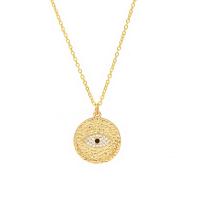 Cubic Zircon Micro Pave Brass Necklace, with Cubic Zirconia, fashion jewelry & Unisex, golden 