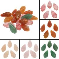 Mixed Gemstone Pendants, Flower, polished, DIY 19*9mm Approx 1mm 