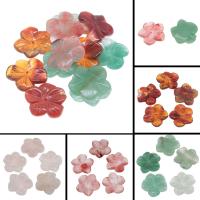 Gemischte Edelstein Perlen, Blume, poliert, DIY, keine, 26*5mm, verkauft von PC