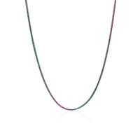 Titanium Steel Jewelry Necklace, plated, fashion jewelry & for woman, multi-colored, 625*1.6mm 