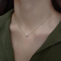 Stainless Steel Jewelry Necklace, Round, plated, fashion jewelry & for woman, golden, 6.5*400+20+30mm 