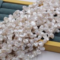 Keshi Cultured Freshwater Pearl Beads, petals, natural, DIY, white, 10-12mm, Approx 