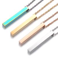 Stainless Steel Jewelry Necklace, plated, Unisex & oval chain 2mm .72 Inch 
