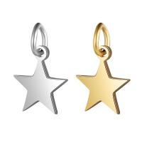 Stainless Steel Star Pendant, plated 
