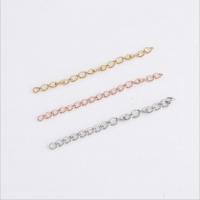 Stainless Steel Extender Chain, plated, twist oval chain .97 Inch 