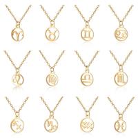 Stainless Steel Jewelry Necklace, with 1.97inch extender chain, Round, gold color plated, 12 pieces & Unisex & oval chain .75 Inch 