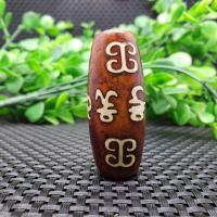 Natural Tibetan Agate Dzi Beads, durable & DIY, 55mm 