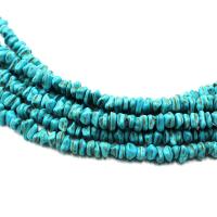 Synthetische Türkis Perlen, Unregelmäßige, DIY, blau, 5-8mm, verkauft von Strang