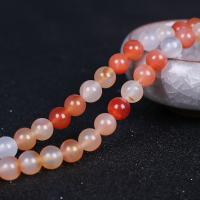 Natural Red Agate Beads, Round, polished Approx 15.4 Inch 