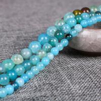 Natural Dragon Veins Agate Beads, Round, polished skyblue Approx 15.4 Inch 