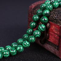 Synthetic Malachite Beads, Round, polished green Approx 16.1 Inch 