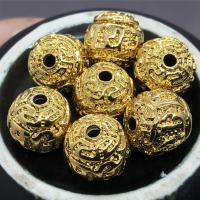 Brass Jewelry Beads, gold color plated, DIY, 10mm 