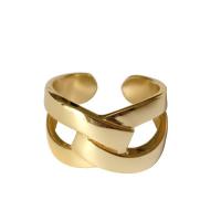 Brass Cuff Finger Ring, fashion jewelry & for woman 6-11.5mm, Inner Approx 16mm 