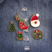 Christmas Jewelry Brooch , Zinc Alloy, Christmas Design & fashion jewelry 