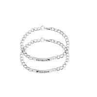 Fashion Zinc Alloy Bracelets, fashion jewelry & Unisex silver color 