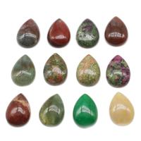 Кабошоны из драгоценных камней, Полудрагоценный камень, Каплевидная форма, полированный, другой цвет и узор для выбора & DIY, Много цветов для выбора, 25*18mm, продается PC