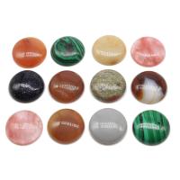 Кабошоны из драгоценных камней, Полудрагоценный камень, Круглая, полированный, DIY & различные материалы для выбора, Много цветов для выбора, 25*7mm, продается PC