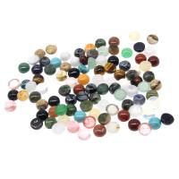 Кабошоны из драгоценных камней, Полудрагоценный камень, Плоская круглая форма, полированный, DIY & разный размер для выбора & разные стили для выбора, Много цветов для выбора, продается PC
