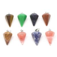 Gemstone Jewelry Pendant, Conical, polished, DIY 32*15mm Approx 4mm 