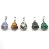 Gemstone Jewelry Pendant, Calabash, polished, DIY 30*14mm Approx 4mm 