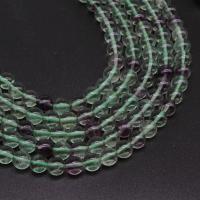 Fluorit Perlen, Buntes Fluorit, rund, poliert, DIY & verschiedene Größen vorhanden, grün, verkauft von Strang