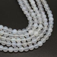 Natural Moonstone Beads, Round, polished, DIY white 