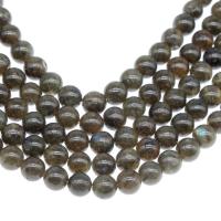 Labradorite Beads, Round, polished, DIY deep coffee color 