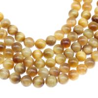 Tiger Eye Beads, Round, polished, DIY golden 