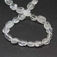 Natural Clear Quartz Beads, irregular, polished, fashion jewelry & for woman, white, 21*15mm 