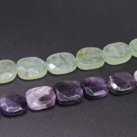 Mixed Gemstone Beads, Rectangle, polished, fashion jewelry & for woman & faceted 20*15*8mm 