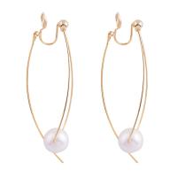 Brass Drop Earring, BeCharmed Pearl, gold color plated & for woman 