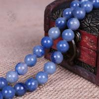 Perles Aventurine bleu , aventurine bleue, Rond, poli, normes différentes pour le choix Environ 15.7 pouce, Vendu par brin