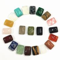 Кабошоны из драгоценных камней, Природный камень, Прямоугольная форма, полированный, различные материалы для выбора, Много цветов для выбора продается PC