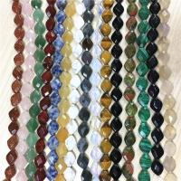 Mixed Gemstone Beads, Natural Stone, Rhombus, polished & faceted Approx 1.5mm Approx 8.7 Inch, Approx 