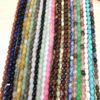 Mixed Gemstone Beads, Natural Stone, Oval, polished Approx 1.5mm Approx 14.7 Inch, Approx 