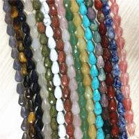Mixed Gemstone Beads, Natural Stone, Teardrop, polished & faceted Approx 1.5mm, Approx 