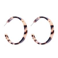 Zinc Alloy Stud Earring, with Resin, for woman, 48mm 