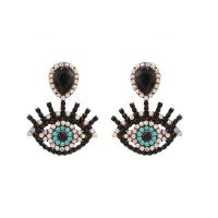 Glass Zinc Alloy Earring, with Glass Stone, for woman 47mm 