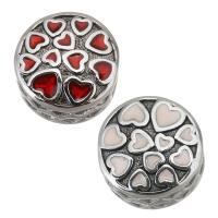Stainless Steel European Beads, 316L Stainless Steel, Round, plated, DIY 11*8mm Approx 4.5mm 