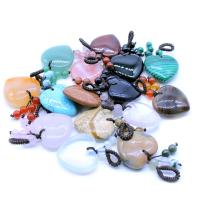 Gemstone ювелирные изделия Кулон, Агат, Сердце, Женский, Случайный цвет, 25mm, продается PC