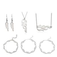 Collier de bijoux de titane, Acier titane, Placage, styles différents pour le choix & pour femme, Vendu par PC
