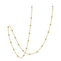 Brass Glasses Chain, with Silicone, durable & anti-skidding .52 Inch 