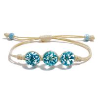 Fashion Time Gem Bracelet Bangle, Wax Cord, with Dried Flower & enamel, for woman 10mm, Inner Approx 240mm 