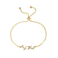Cubic Zirconia Micro Pave Brass Bracelet, with Cubic Zirconia, fashion jewelry 